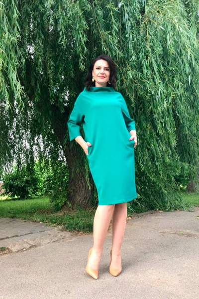 Платье Дорофея 530 зеленый - фото 4
