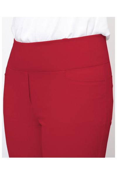 Брюки зауженные с резинкой на лето из джинса Mirolia 393 малина - фото 3