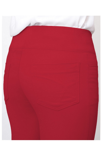 Брюки зауженные с резинкой на лето из джинса Mirolia 393 малина - фото 4