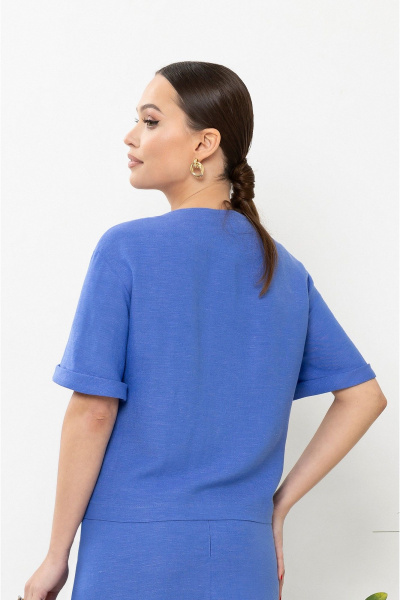 Жакет, юбка Lissana 4891 оттенок_синего - фото 6