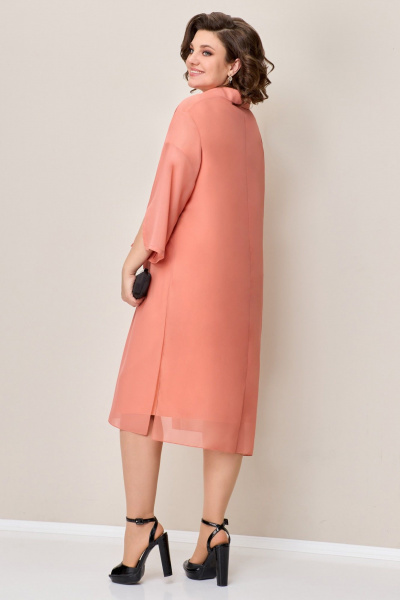 Блуза, платье VOLNA 1326 персиковый - фото 3