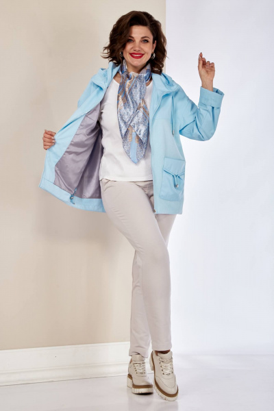 Куртка Shetti 2144 голубой - фото 6