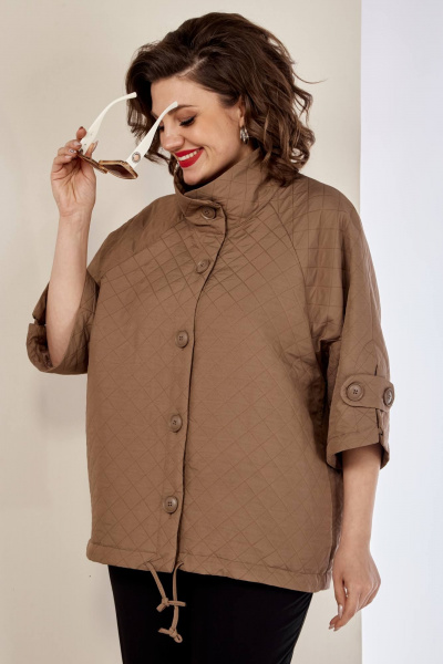 Куртка Shetti 2145 кэмел - фото 4