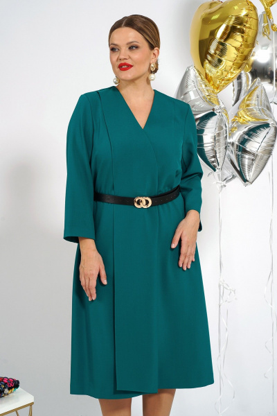 Платье Alani Collection 2016 темно-зеленый - фото 4