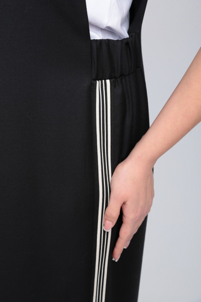 Платье хлопковое с печатью и разрезом в стиле на каждый день Takka Plus 24-219 - фото 6