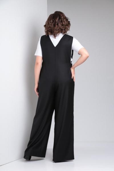 Платье хлопковое с печатью и разрезом в стиле на каждый день Takka Plus 24-219 - фото 4