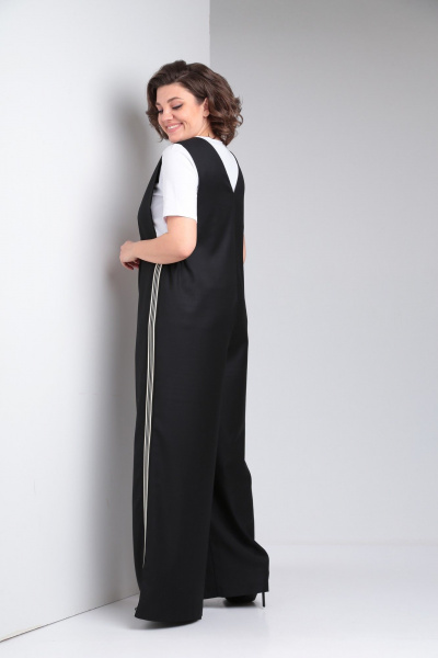 Платье хлопковое с печатью и разрезом в стиле на каждый день Takka Plus 24-219 - фото 3