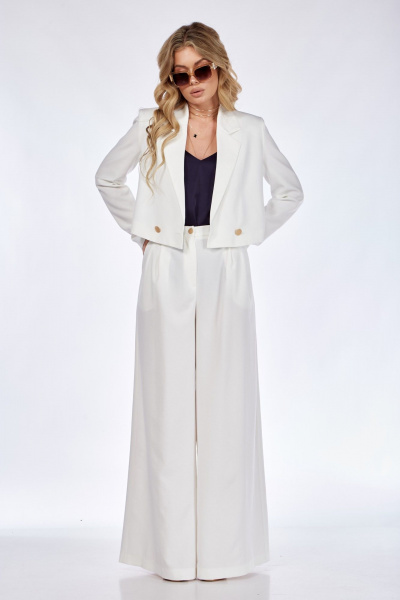 Брюки и жакет из костюмной ткани на лето, свободного силуэта Takka Plus 24-229 - фото 10