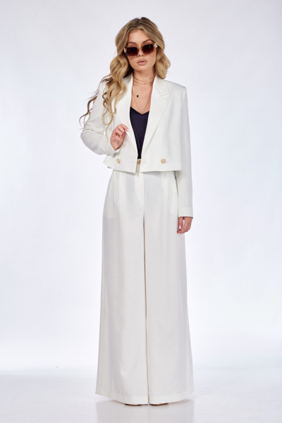 Брюки и жакет из костюмной ткани на лето, свободного силуэта Takka Plus 24-229 - фото 7