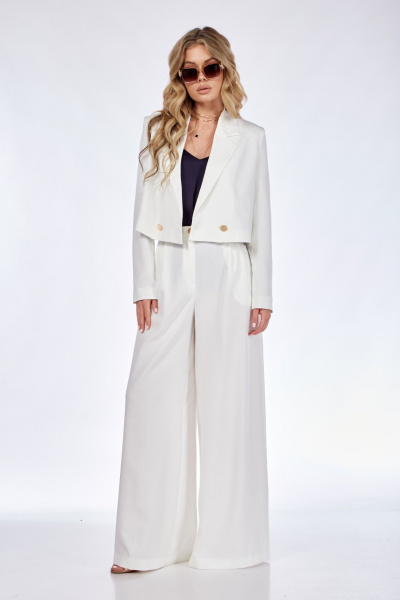 Брюки и жакет из костюмной ткани на лето, свободного силуэта Takka Plus 24-229 - фото 6