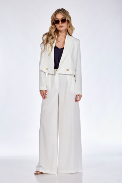 Брюки и жакет из костюмной ткани на лето, свободного силуэта Takka Plus 24-229 - фото 5