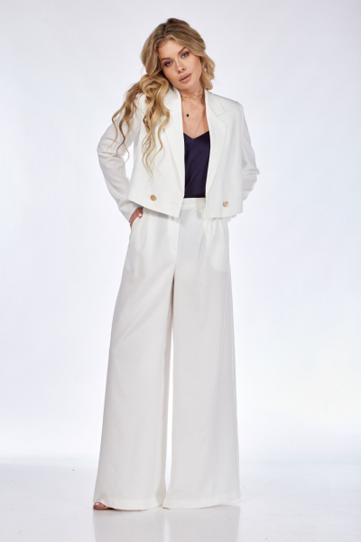 Брюки и жакет из костюмной ткани на лето, свободного силуэта Takka Plus 24-229 - фото 4