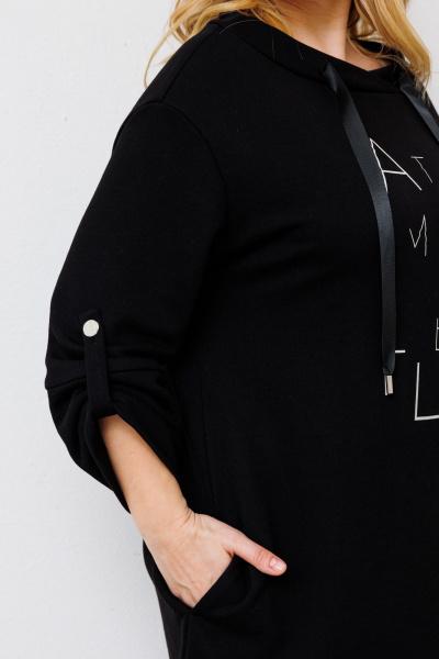 Платье BRELA 2321 печать_серебро_черный - фото 7