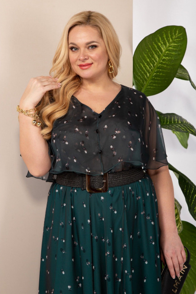 Платье Anastasia 887.1 изумруд - фото 6