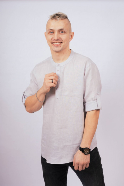 Рубашка Nadex 01-081832/210-24_182 серый - фото 8