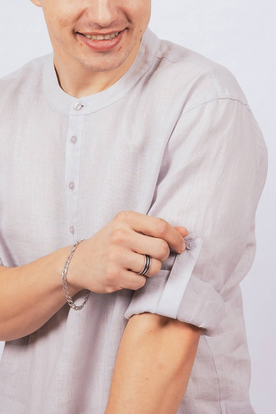 Рубашка Nadex 01-081832/210-24_182 серый - фото 6