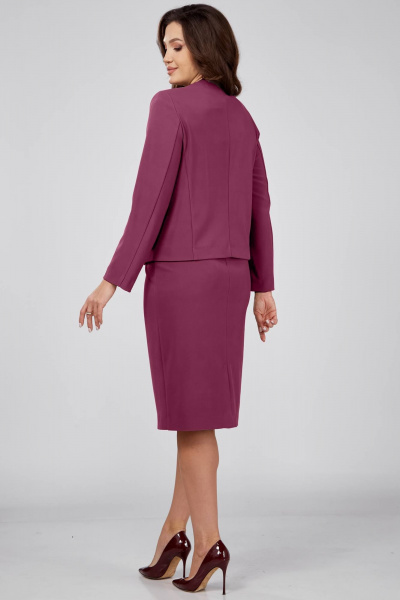 Жакет, юбка Verita 2176 ежевика - фото 4