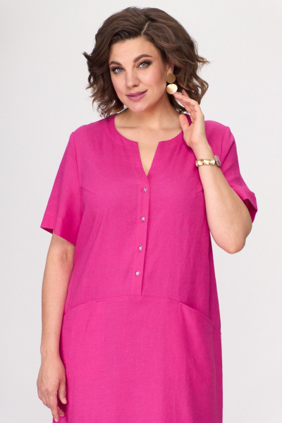 Платье Ollsy 1645 фуксия - фото 3