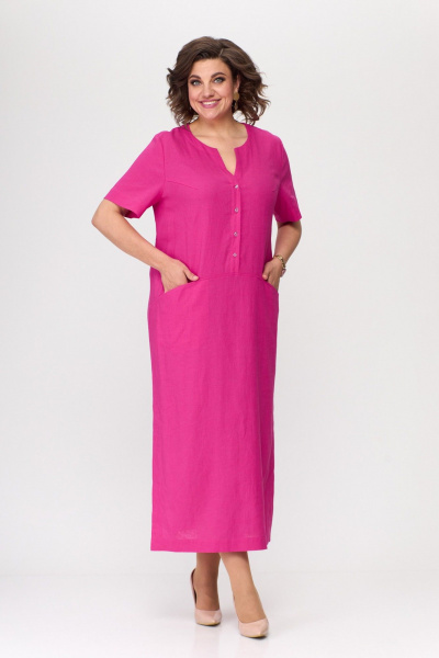 Платье Ollsy 1645 фуксия - фото 2