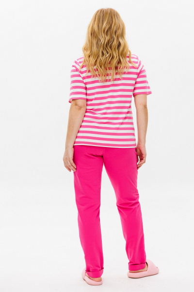 Брюки, футболка Michel chic 1371 розовый - фото 4