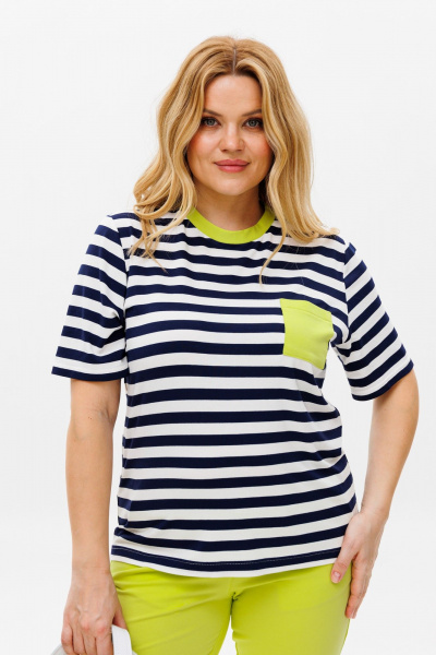 Брюки, футболка Michel chic 1371 салатовый - фото 6