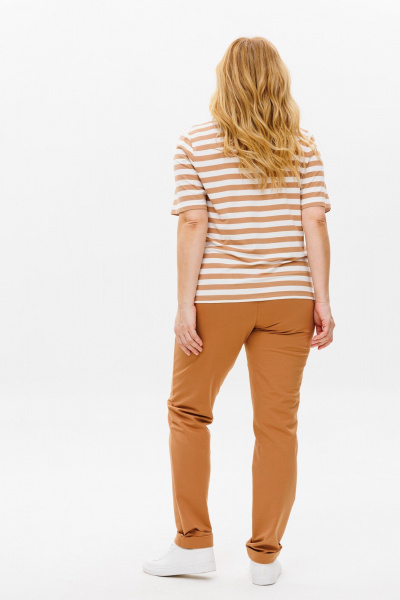 Брюки, футболка Michel chic 1371 бежевый - фото 4
