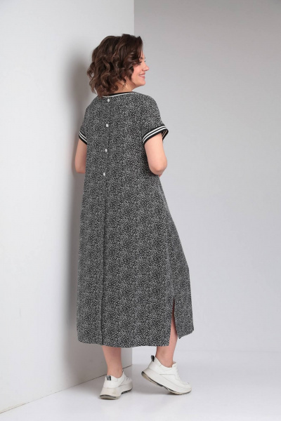 Платье свободного кроя в стиле бохо из вискозы INVITE 4067 новый_дизайн - фото 6