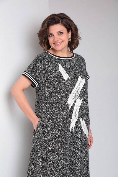 Платье свободного кроя в стиле бохо из вискозы INVITE 4067 новый_дизайн - фото 5