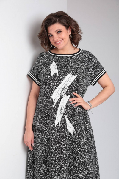 Платье свободного кроя в стиле бохо из вискозы INVITE 4067 новый_дизайн - фото 3