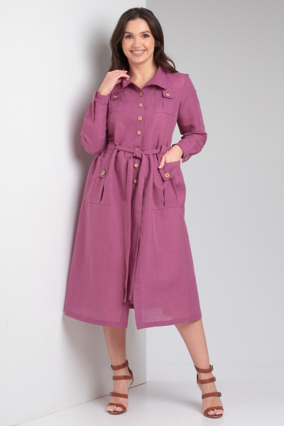 Платье Celentano lite 5019.2 малиновый - фото 7