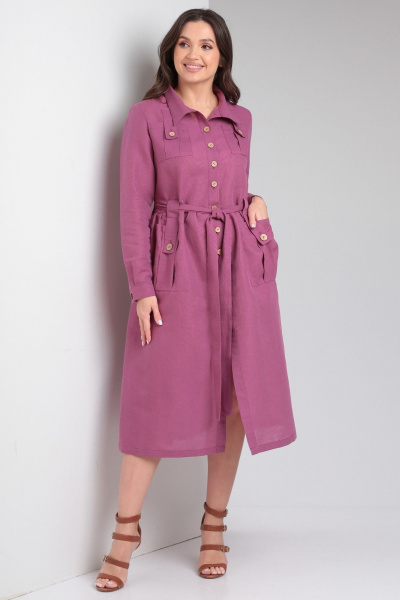 Платье Celentano lite 5019.2 малиновый - фото 6