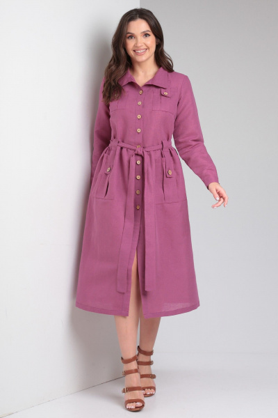 Платье Celentano lite 5019.2 малиновый - фото 4