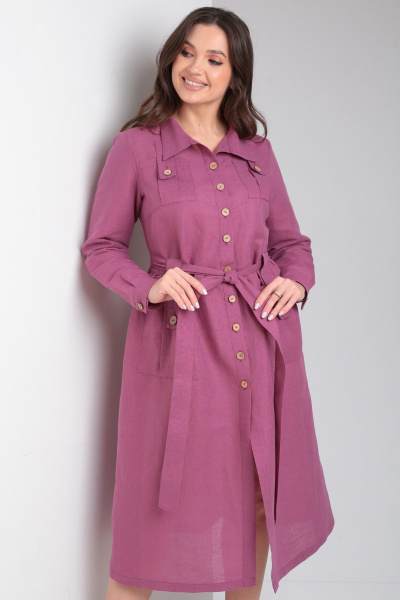 Платье Celentano lite 5019.2 малиновый - фото 2