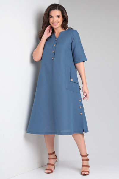 Платье Celentano lite 5026.2 синий - фото 5