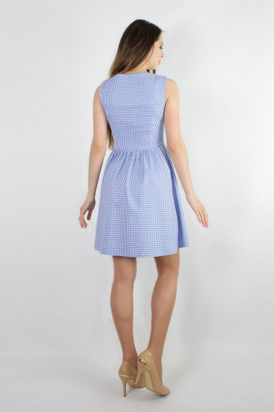 Платье VLADOR 500232 светло-синий - фото 3
