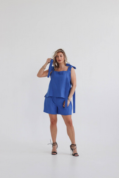 Топ SK Brand SK7152 синий(василек) - фото 2