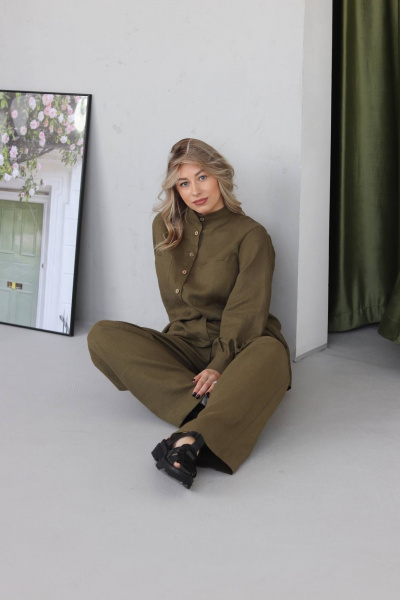 Рубашка SK Brand SK7158 хаки - фото 5