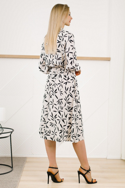 Платье MONA STYLE 22002 черные_цветы - фото 6
