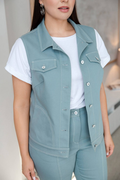 Жилет ASV 2628 голубой - фото 5