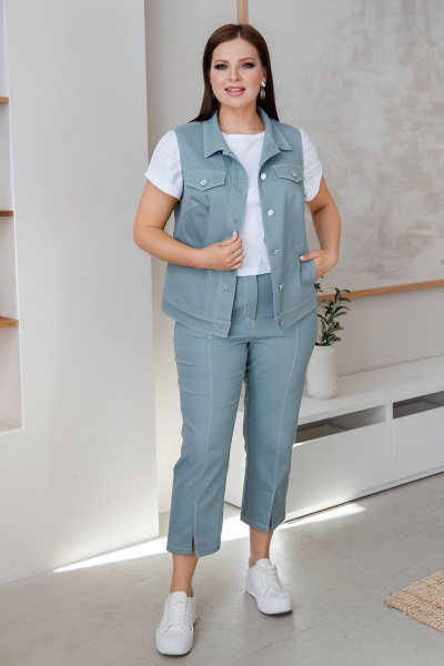 Жилет ASV 2628 голубой - фото 2