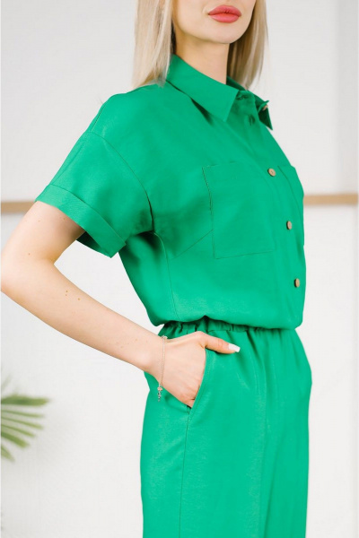Комбинезон MONA STYLE 24002 зеленый - фото 3