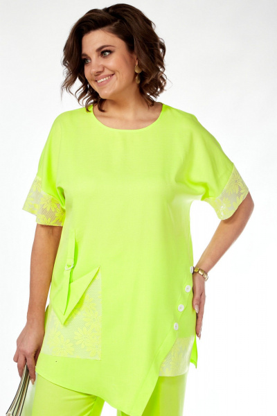 Блуза, брюки VI ORO VR-1126 лайм - фото 2