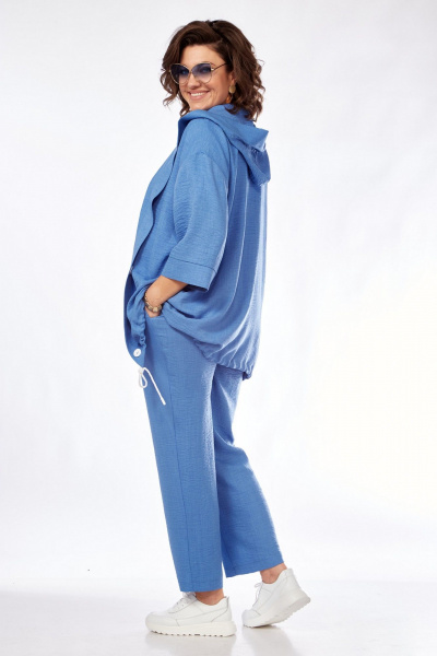 Костюм 3-ка из вискозы на каждый день летний VI ORO VR-1128 деним - фото 15