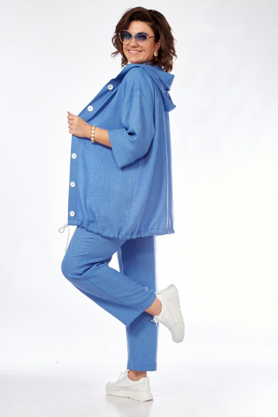 Костюм 3-ка из вискозы на каждый день летний VI ORO VR-1128 деним - фото 14