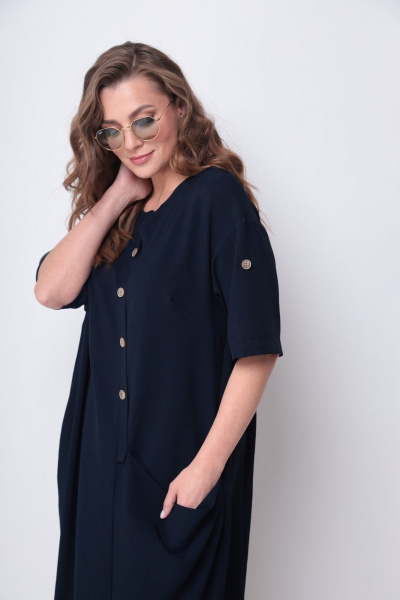 Платье Michel chic 2094/4 темно-синий - фото 5