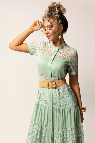 Платье Golden Valley 4917-1 светло-зеленый - фото 2