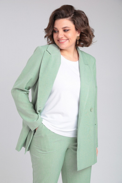 Брюки, жакет ANASTASIA MAK 1175 мятный - фото 10