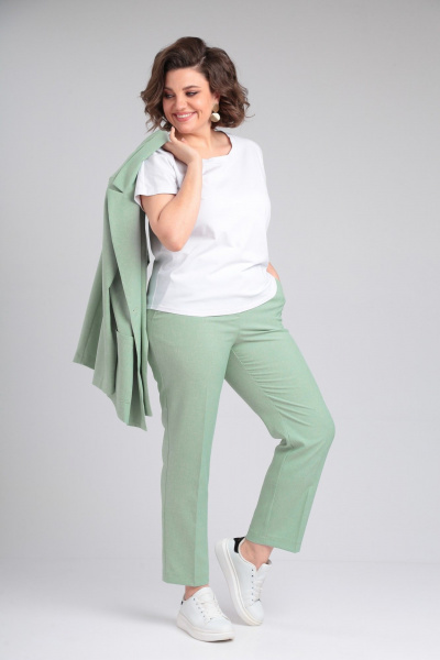 Брюки, жакет ANASTASIA MAK 1175 мятный - фото 7