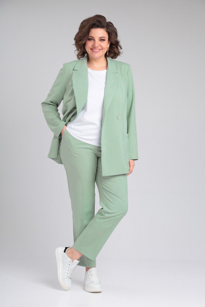Брюки, жакет ANASTASIA MAK 1175 мятный - фото 5