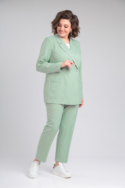 Брюки, жакет ANASTASIA MAK 1175 мятный - фото 2
